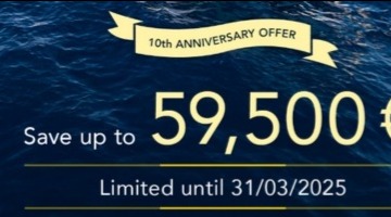Take advantage of our exclusive 10th anniversary offer and secure one of our stunning Sealine yachts at an unbeatable price! This limited-time opportunity allows you to own a luxurious yacht at an exceptional value, but hurry—this offer is available only until the end of March 2025.